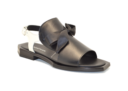 Sandali da Donna fiocco nero e bianco SC12-1